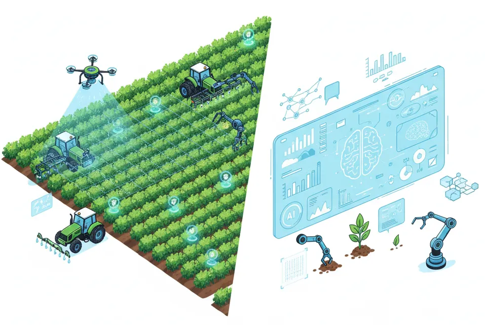 Yapay Zekâ (AI) ve Makine Öğrenimi (ML) | TARIMIN GELECEĞİ Görseli