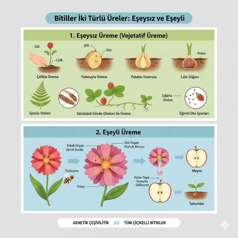 Bitkilerde üreme Görseli