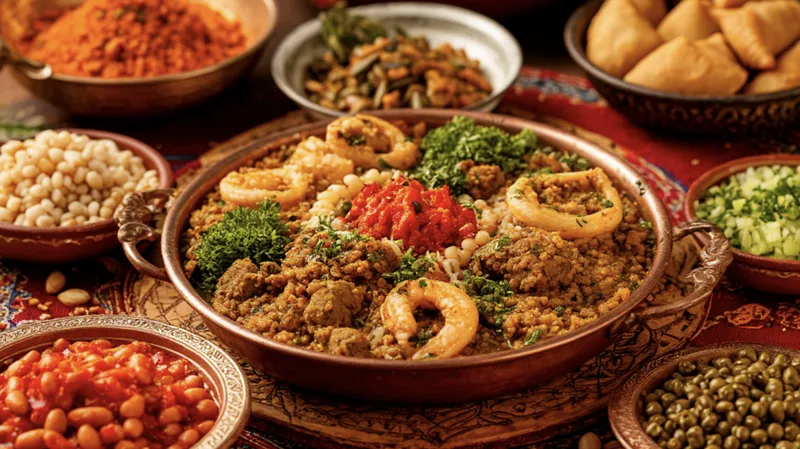 Cezayir Mutfağı: Kuskus'un Egemenliği, Berberi Geleneği ve 3 İkonik Lezzet 🇩🇿 Görseli