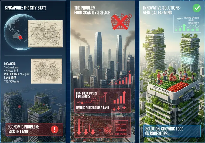 🌎 Evlerin damına domates ekilen ülke :  Singapur Görseli