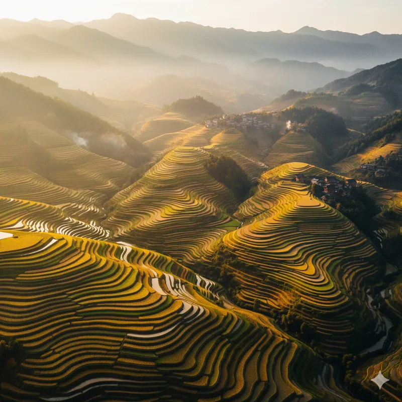 Longji Pirinç Terasları (Guangxi)