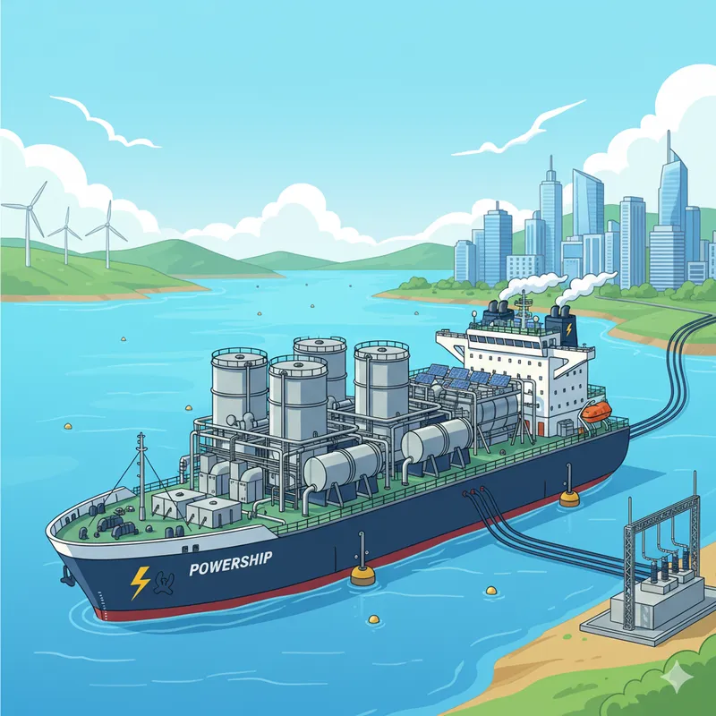 Yüzer Enerji Santralleri  | PowerShip Görseli