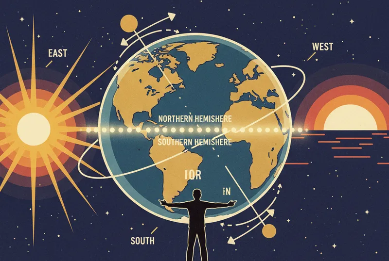 Yönler : Kuzey - Doğu - Batı - Güney Görseli