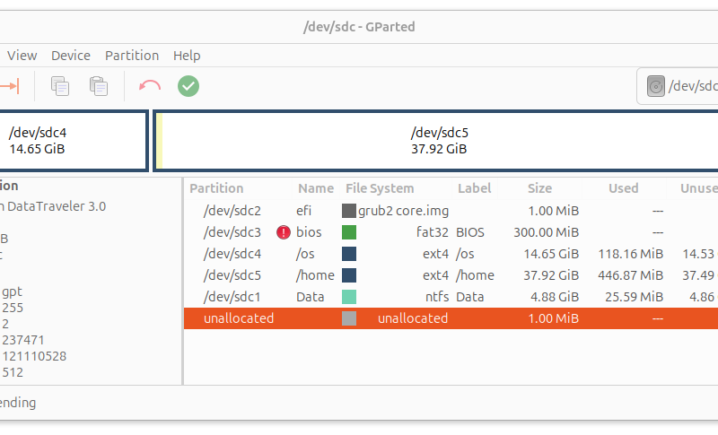 Hem BIOS’ta hem de UEFI’de çalışan USB’ye Ubuntu 24.04’ün Tam Kurulumunu Oluşturma