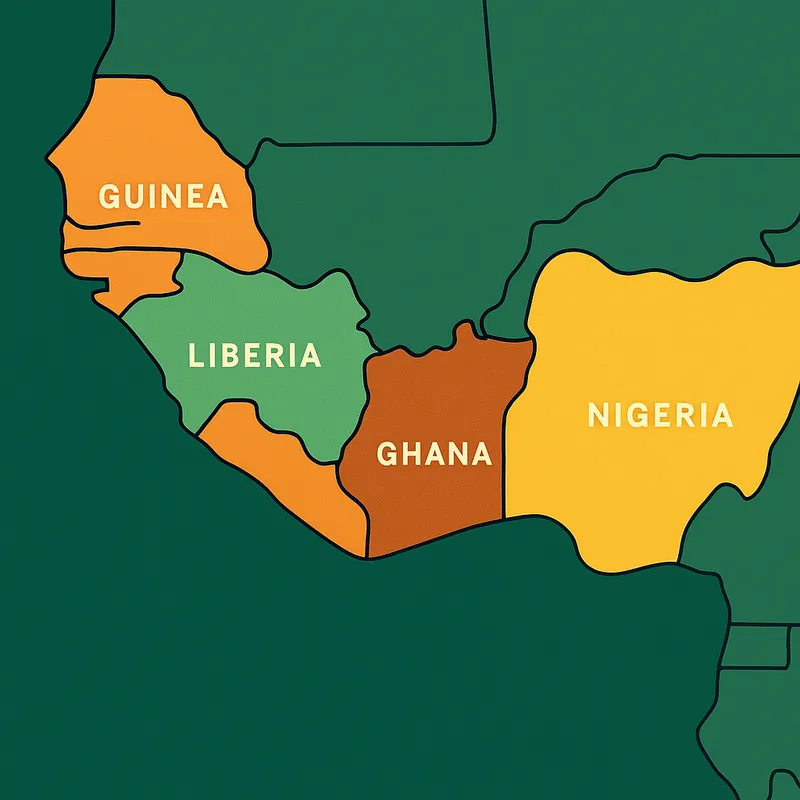 guinea liberya ghana nigeria